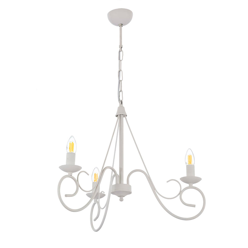 Lustra Moderna Slia Asi Home , 3xE14-60 W, Alb