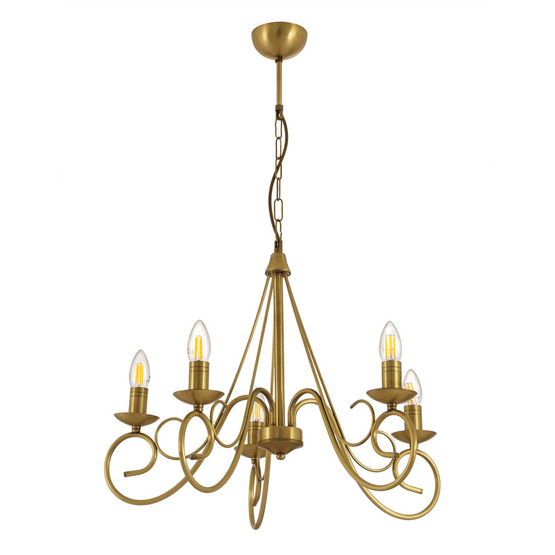 Lustra Moderna Slia Asi Home , 5xE14-60 W, Antiq