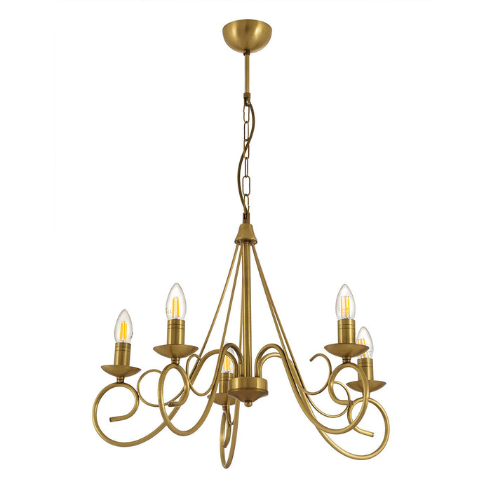 Lustra Moderna Slia Asi Home , 5xE14-60 W, Antiq