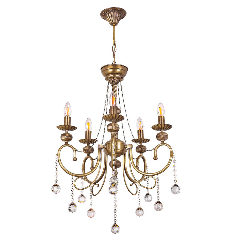 Lustra Moderna Rukus(2) Asi Home , 5xE14-60 W, Antiq
