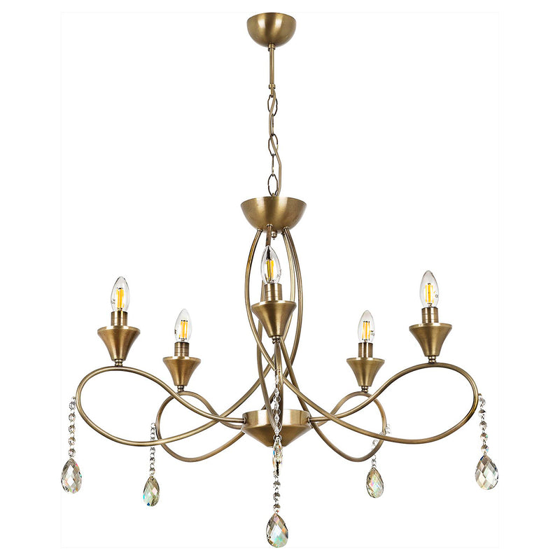 Lustra Moderna SarmAsi Home k Asi Home , 5xE14-60 W, Antiq