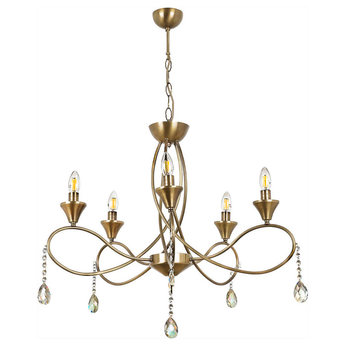 Lustra Moderna SarmAsi Home k Asi Home , 5xE14-60 W, Antiq