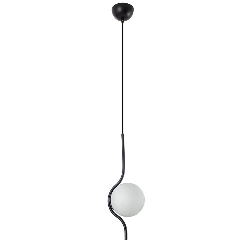 Lustra Moderna Sharp Asi Home , 1xE14-60 W, Negru