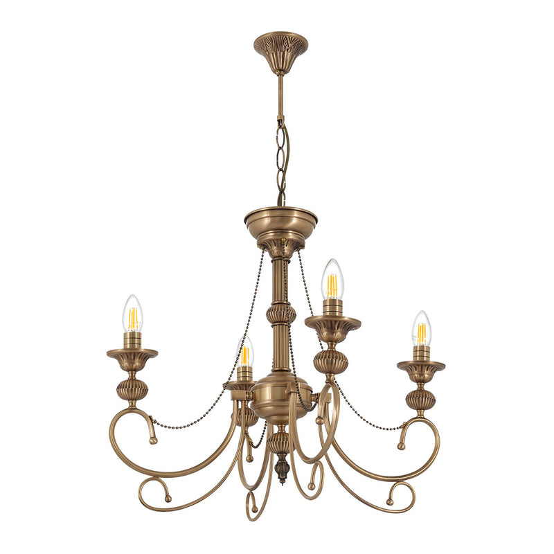 Lustra Moderna Rukus(1) Asi Home , 4xE14-60 W, Antiq