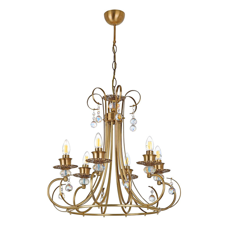 Lustra Moderna Mekik Asi Home , 6xE14-60 W, Antiq
