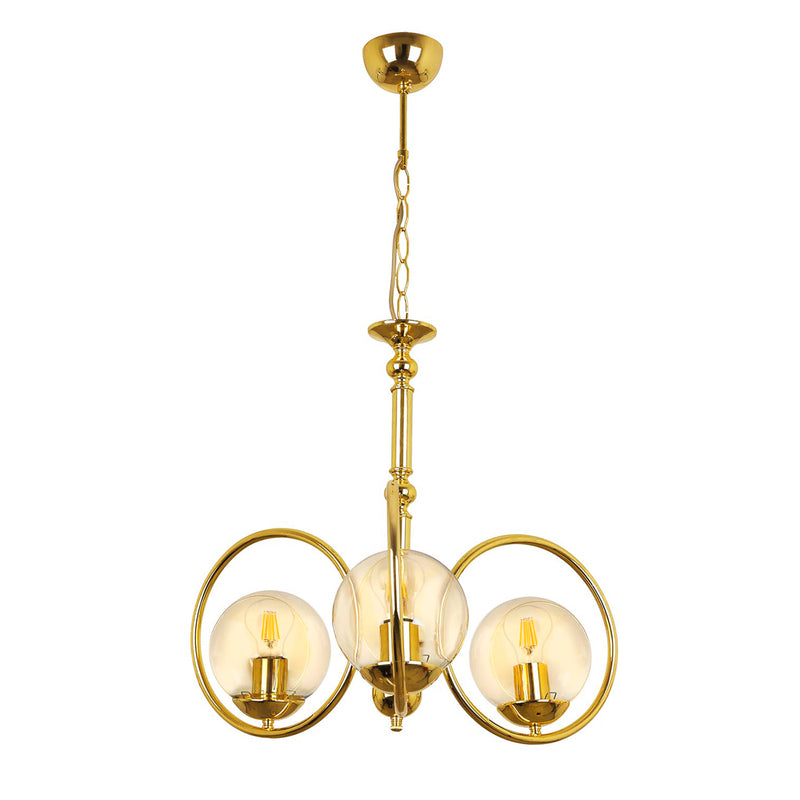 Lustra Moderna Olimpiyat Asi Home , 3xE27-60 W, Auriu