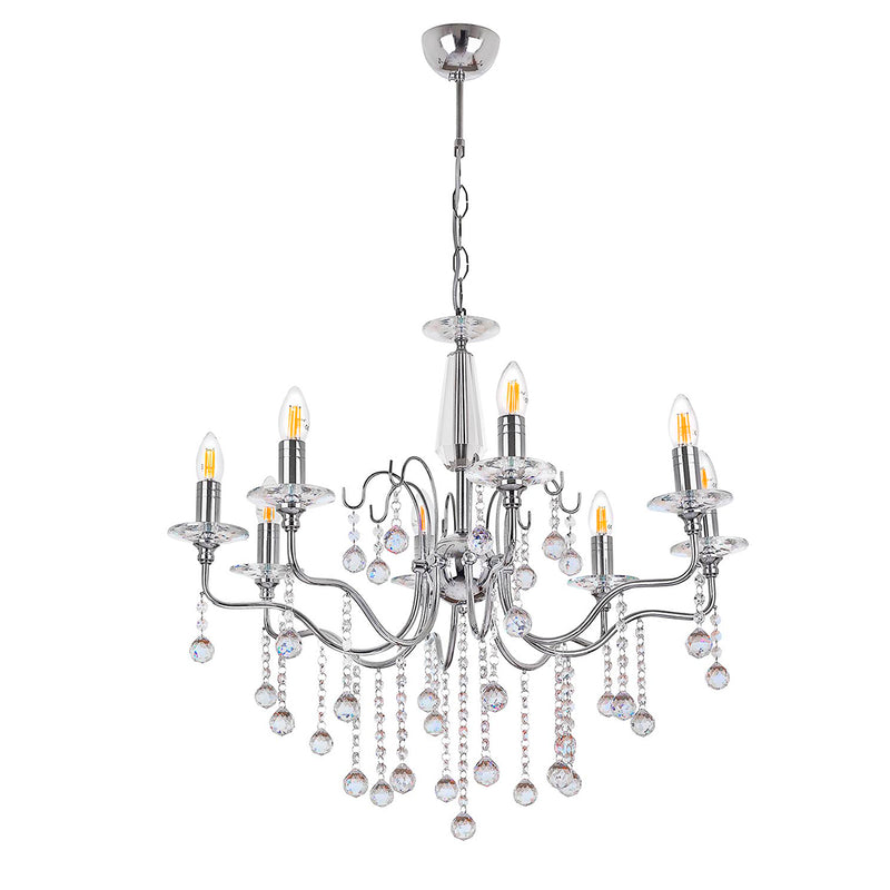 Lustra Moderna Lamia Asi Home , 8xE14-60 W, Crom