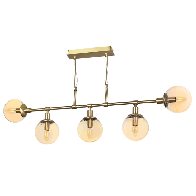 Lustra Moderna KarTopu Asi Home , 5xE27-60 W, Antiq