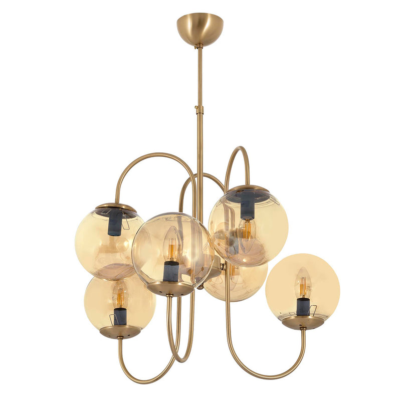 Lustra Moderna Lahor Asi Home , 6xE14-60 W, Antiq