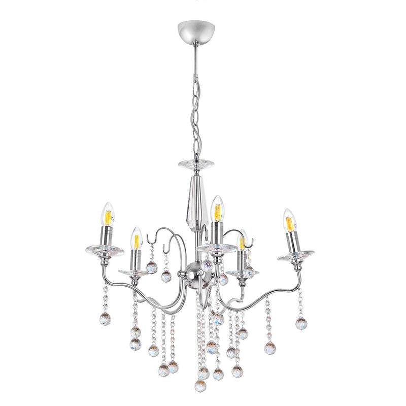 Lustra Moderna Lamia Asi Home , 5xE14-60 W, Crom