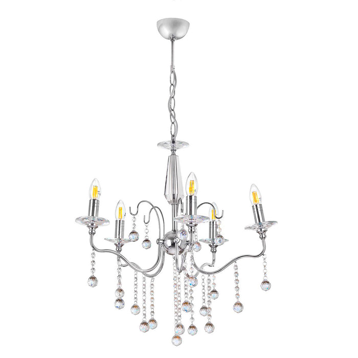 Lustra Moderna Lamia Asi Home , 5xE14-60 W, Crom