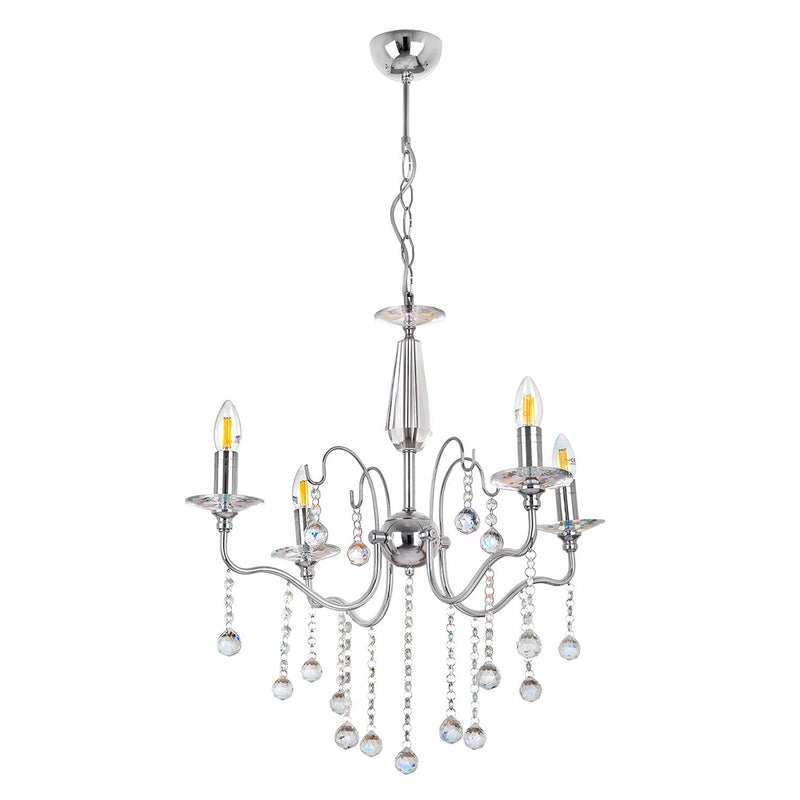 Lustra Moderna Lamia Asi Home , 4xE14-60 W, Crom