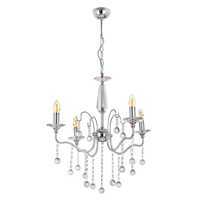 Lustra Moderna Lamia Asi Home , 4xE14-60 W, Crom