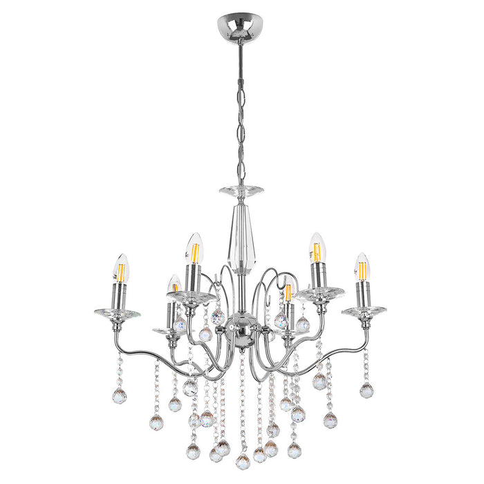 Lustra Moderna Lamia Asi Home , 6xE14-60 W, Crom