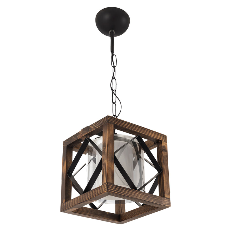 Lustra Moderna Kup Asi Home , 1xE27-60 W, Negru
