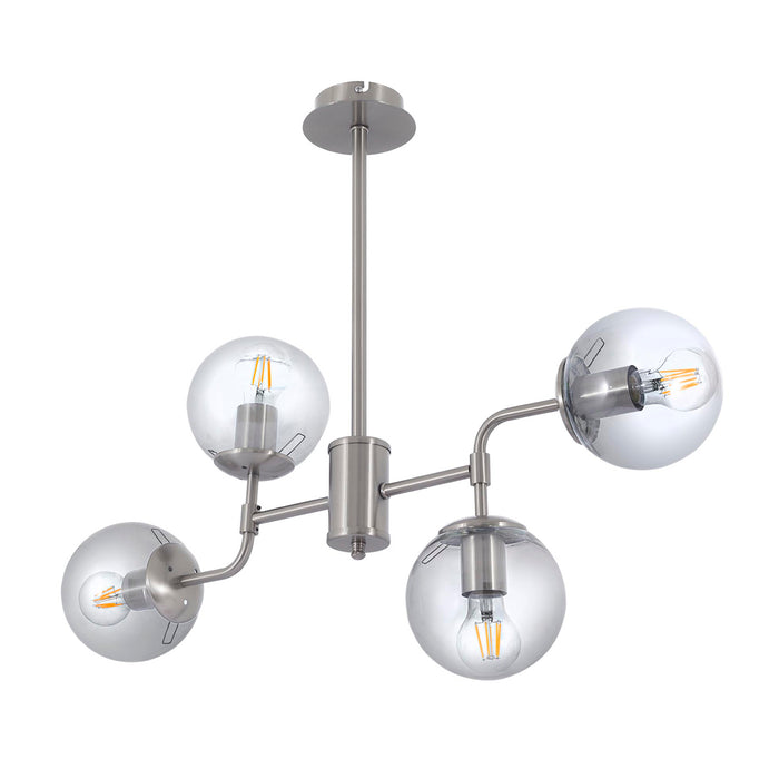 Lustra Moderna KarTopu Asi Home , 4xE27-60 W, Crom