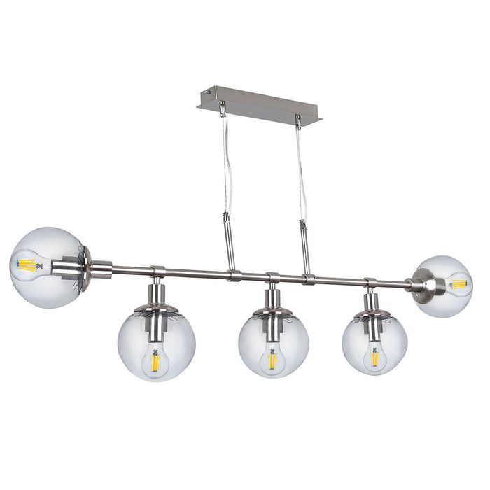 Lustra Moderna KarTopu Asi Home , 5xE27-60 W, Crom