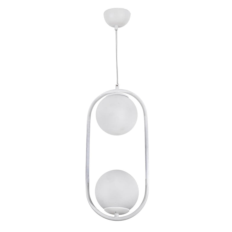 Lustra Moderna Dolunay Asi Home , 2xE14-60 W, Alb Patinat