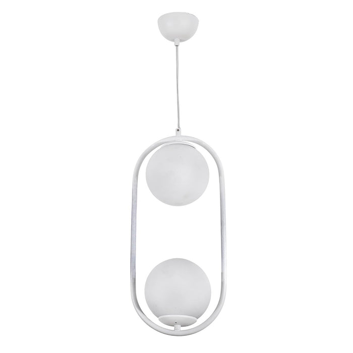 Lustra Moderna Dolunay Asi Home , 2xE14-60 W, Alb Patinat