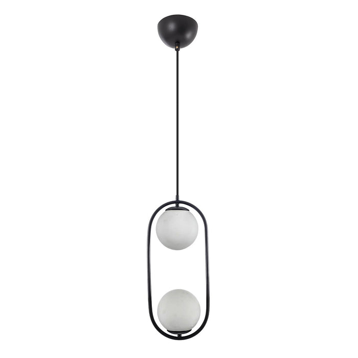Lustra Moderna Dolunay Asi Home , 2xE14-60 W, Negru