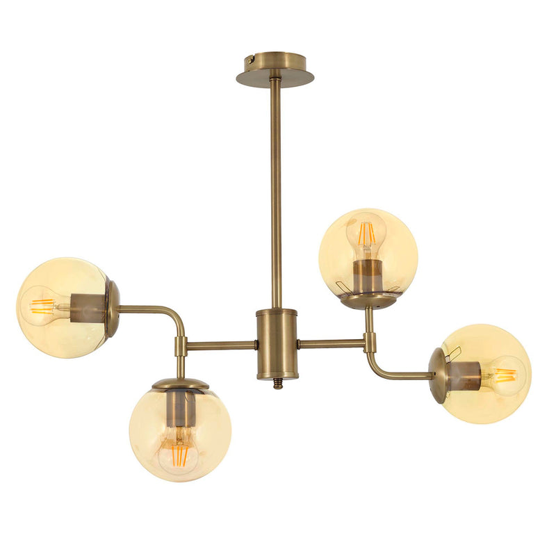 Lustra Moderna KarTopu Asi Home , 4xE27-60 W, Antiq