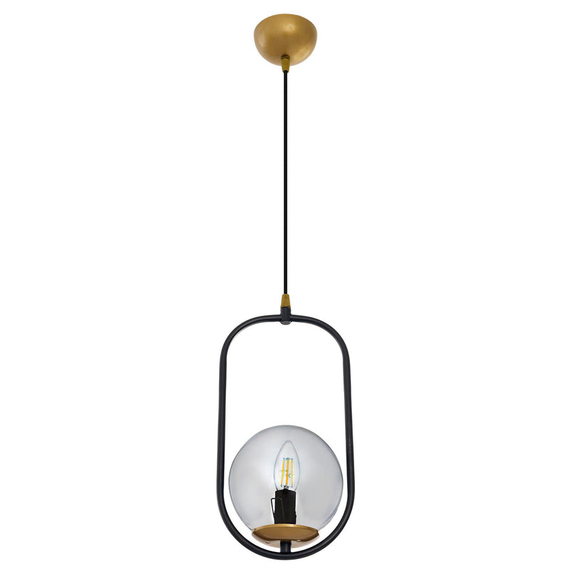 Lustra Moderna Dolunay Asi Home , 1xE14-60 W, Negru Mat