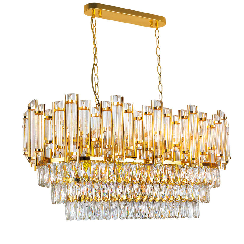 Lustra Cristal Bermuda Asi Home , 16xE14-60 W, Auriu