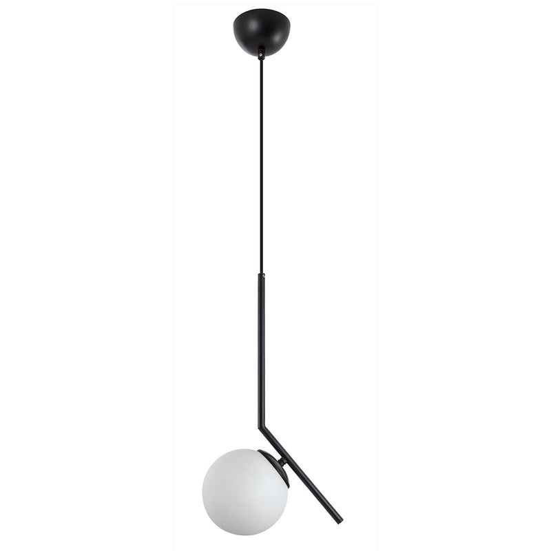 Lustra Moderna Bomlrang Asi Home , 1xE14-60 W, Negru