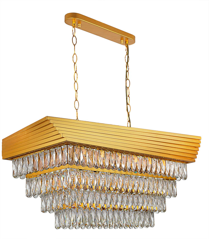 Lustra Moderna Altigen Asi Home , 12xE14-60 W, Auriu Mat