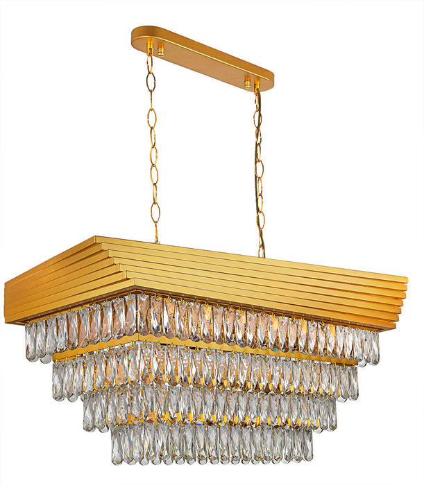 Lustra Moderna Altigen Asi Home , 12xE14-60 W, Auriu Mat