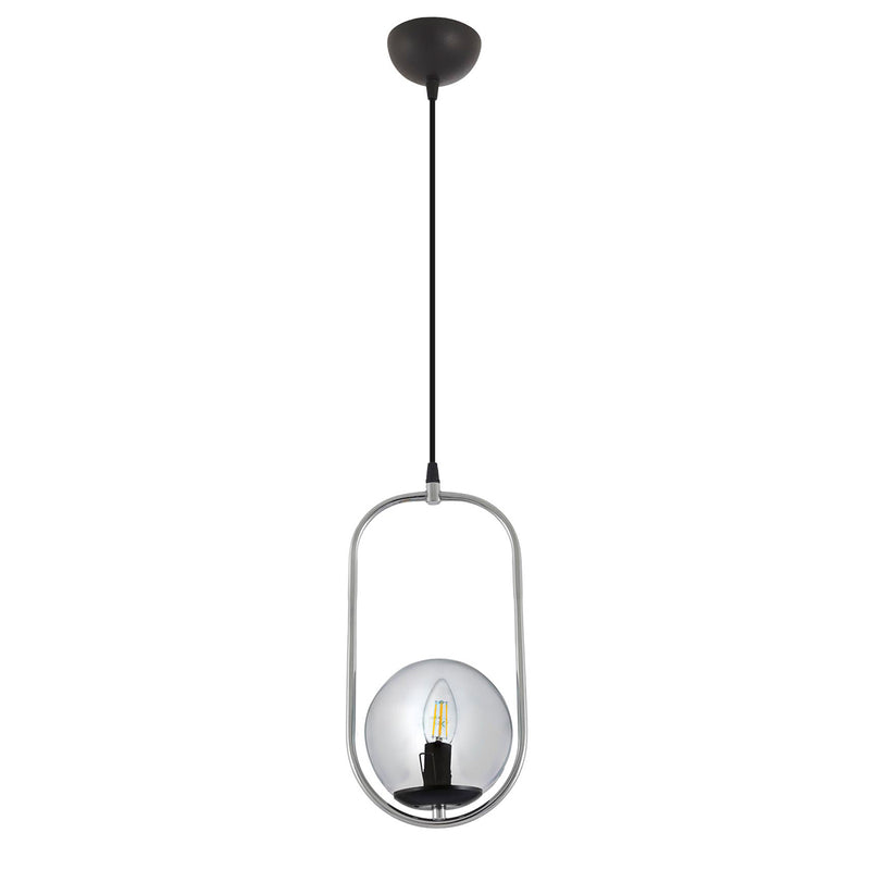 Lustra Moderna Dolunay Asi Home , 1xE14-60 W, Crom