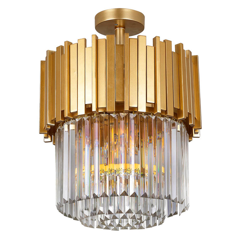 Lustra Cristal Angel Asi Home , 6xE14-60 W, Auriu Mat