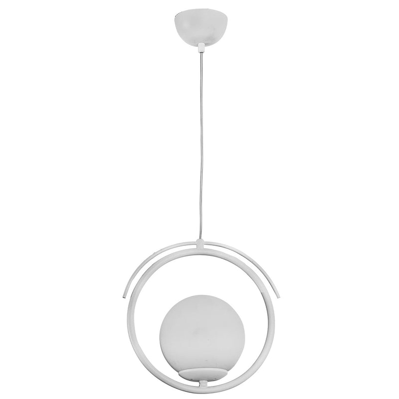 Lustra Moderna Telli Olimpiyat Tekli Asi Home , 1xE14-60 W, Alb Patinat