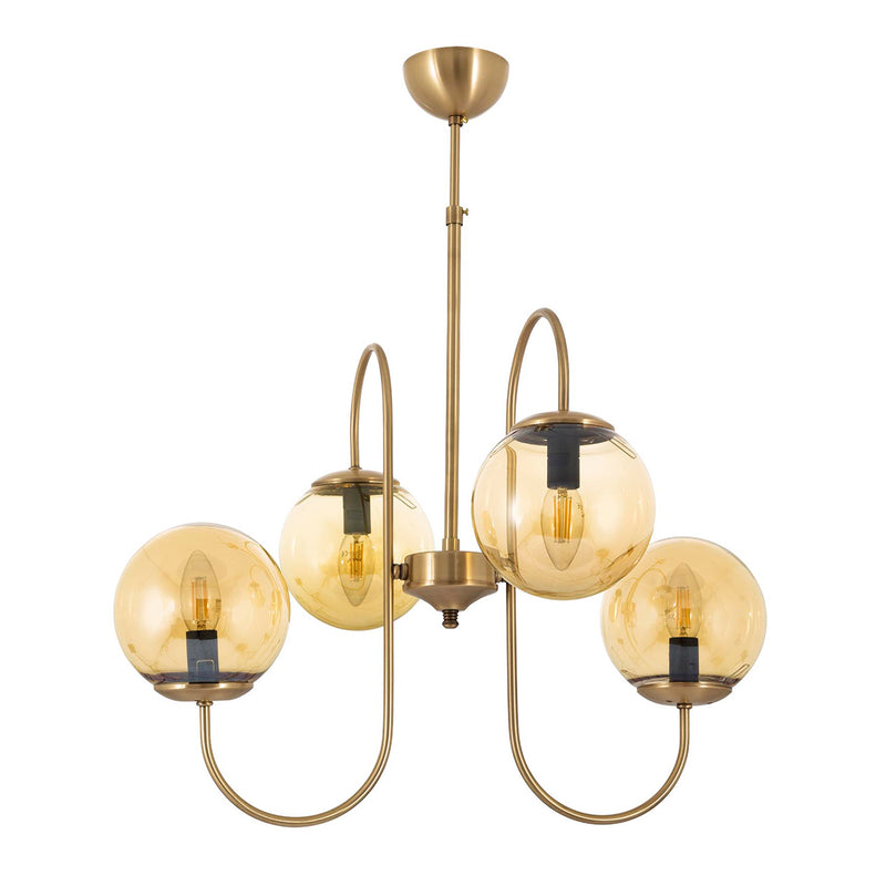 Lustra Moderna Lahor Asi Home , 4xE14-60 W, Antiq