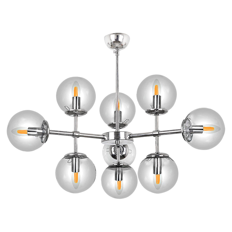 Lustra Moderna Astor Asi Home , 9xE14-60 W, Crom