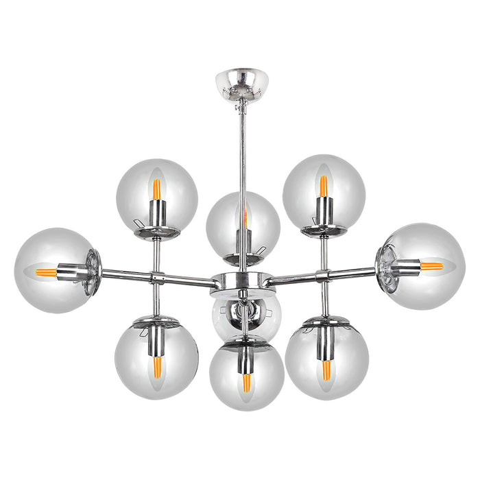 Lustra Moderna Astor Asi Home , 9xE14-60 W, Crom