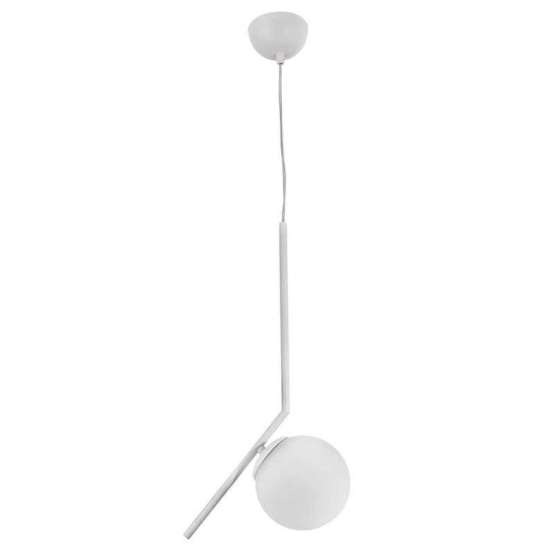 Lustra Moderna Bomlrang Asi Home , 1xE14-60 W, Alb Patinat