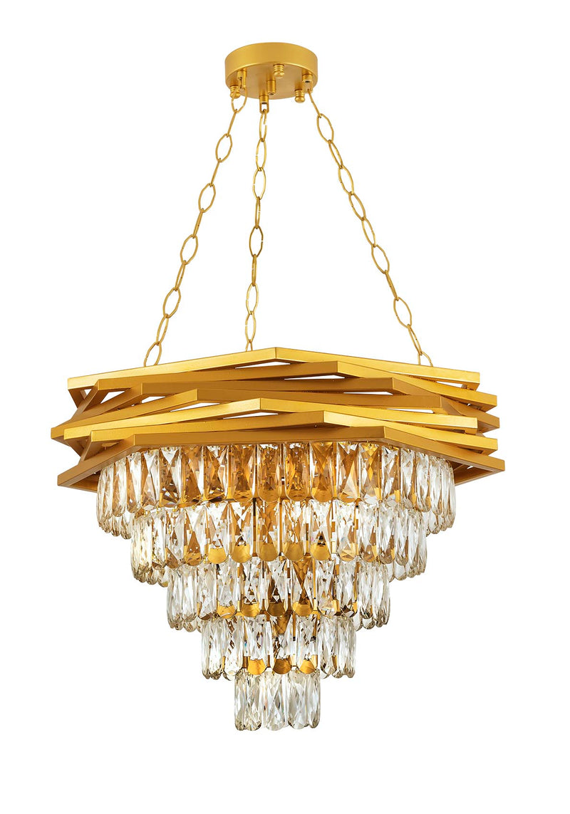 Lustra Moderna Altigen Asi Home , 9xE14-60 W, Auriu Mat
