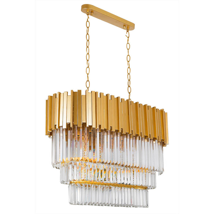 Lustra Cristal Angel Asi Home , 12xE14-60 W, Auriu