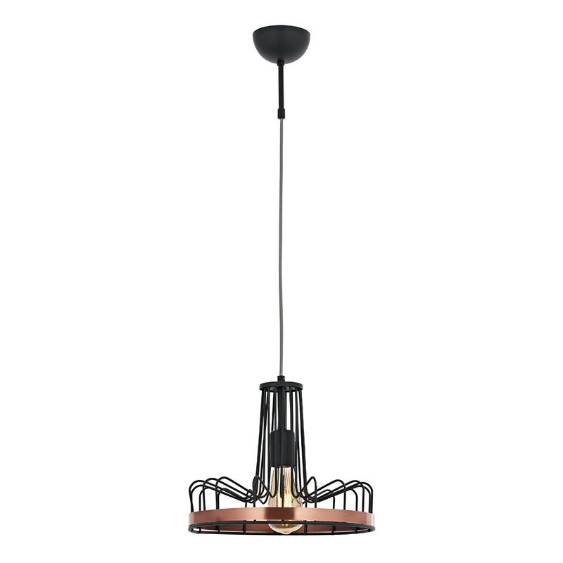 Lustra Moderna Modes Asi Home , 1xE27-60W, negru 2605-64-08