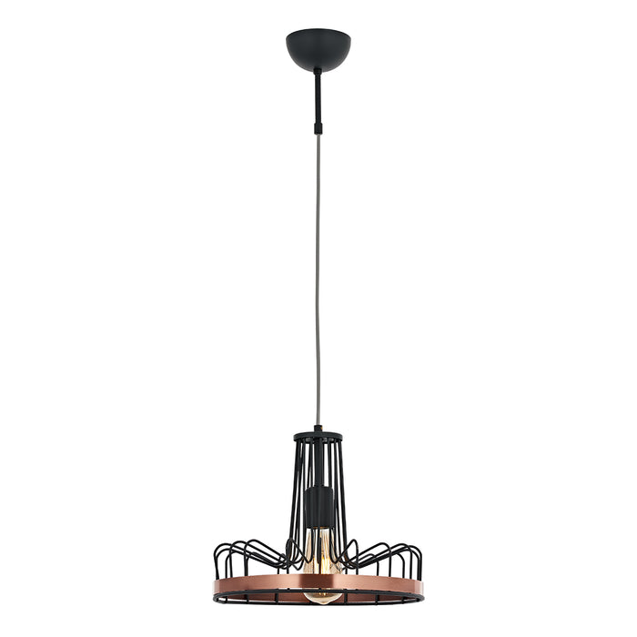 Lustra Moderna Modes Asi Home , 1xE27-60W, negru 2605-64-08