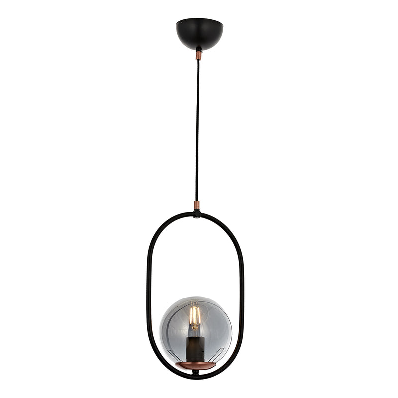 Lustra Moderna Alta Asi Home , 1xE27-60W, negru 1773-64-08