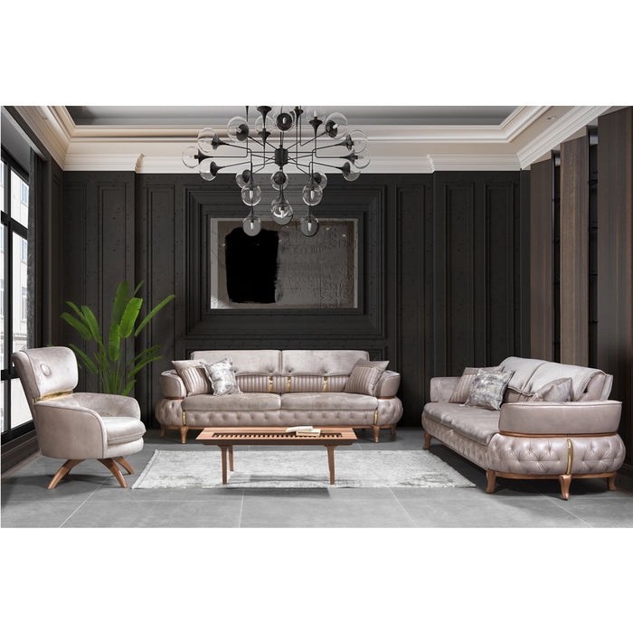 Canapea Lux Lord Asi Home, Nabuc, lumgime 240cm, latime 100cm, inaltime 90cm - AsiHome