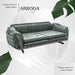 Canapea Lux Arroda Asi Home, Catifea verde, lungime 232cm, latime 90cm, inaltime 85cm - AsiHome