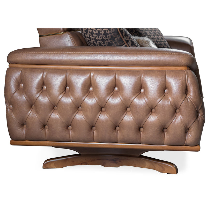 Canapea Lux Flamingo, Nabuc crem, lungime 234cm, latime 96cm, inaltime 85cm - AsiHome