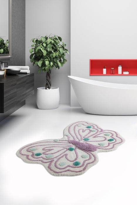 Covoras de baie Asi Home Fluture - violet