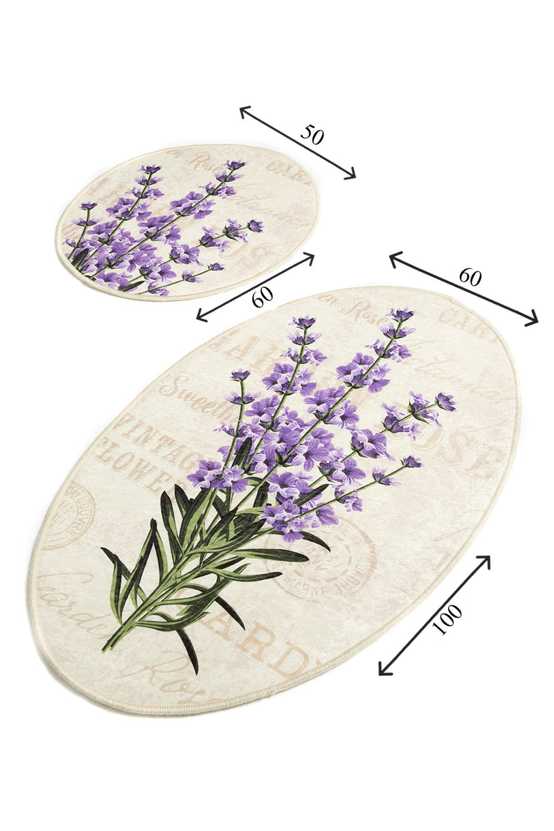Set Covorase de baie (2 Bucati) Asi Home Lavanda DJT
