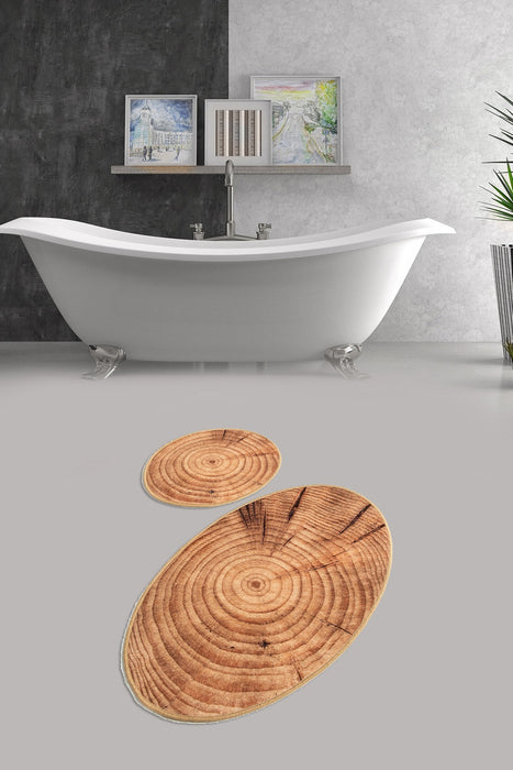 Set Covorase de baie (2 Bucati) Asi Home Wood DJT