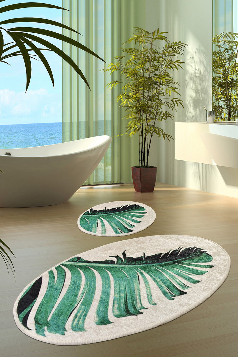 Set Covorase de baie (2 Bucati) Asi Home Floret