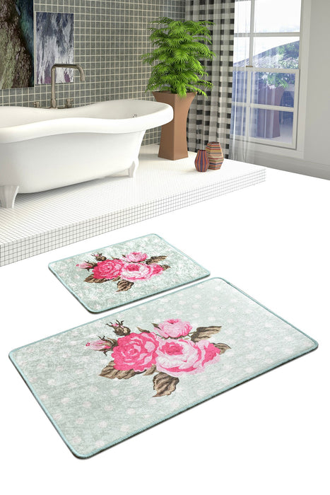 Set Covorase de baie (2 Bucati) Asi Home Monet - Mint